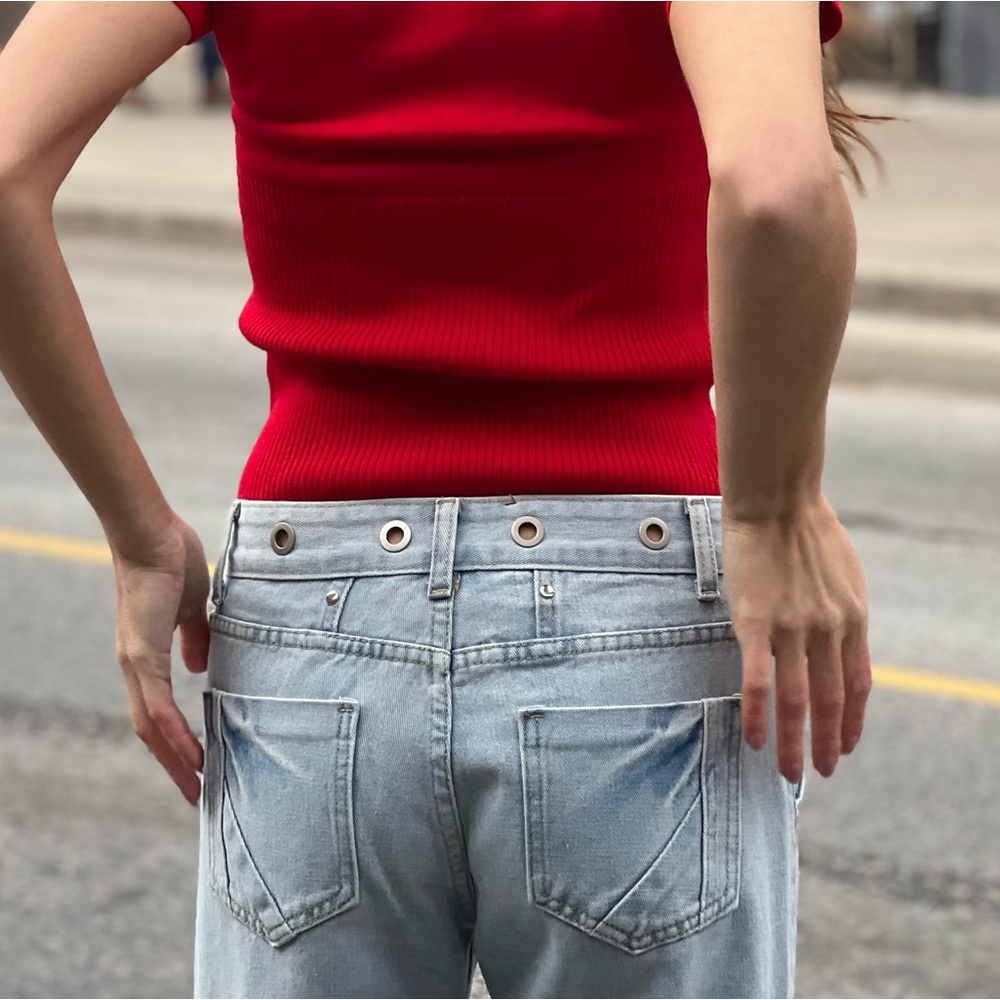 SYDNEY EYELET JEANS (Season Sales ❣️🎄)